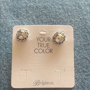 Brighton Silver and Gold Stud Earrings